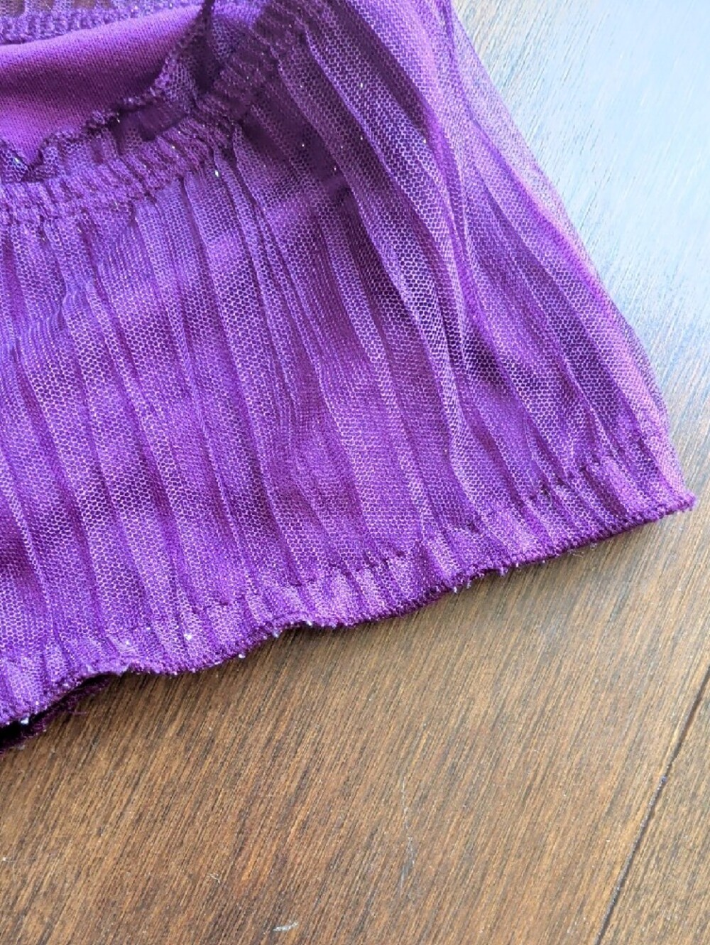 George Purple Off-Shoulder Textured Top - Picture 2 of 4